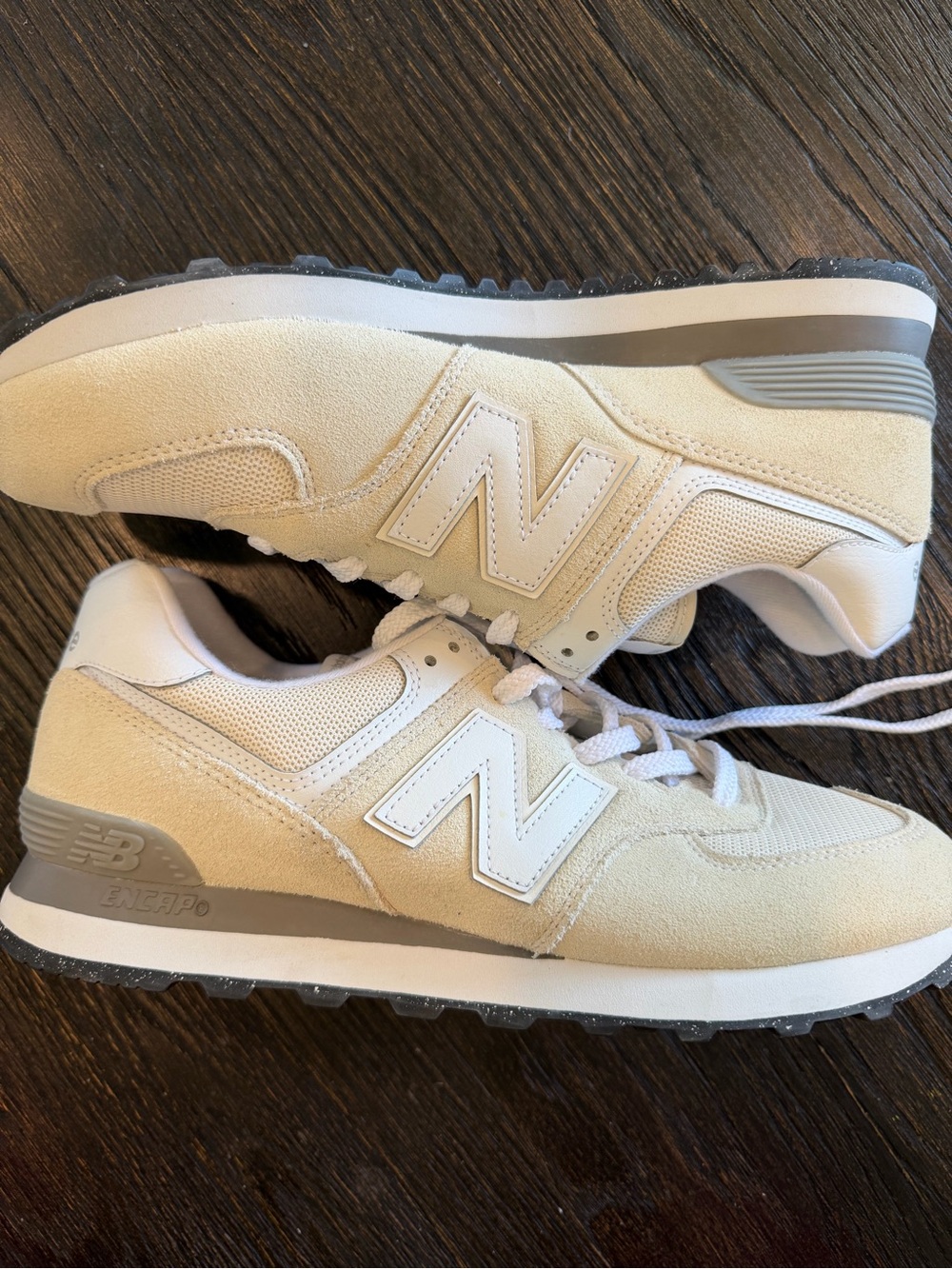 New Balance 574 Core Nimbus Cloud Grey White Suede Mesh size 10.5